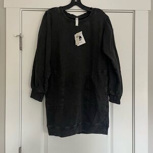 Daily Practice by Anthropologie acid-wash sweater dress